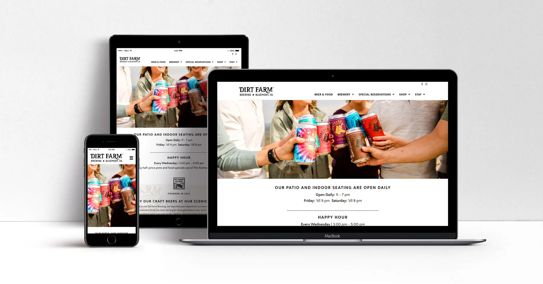 Brewery Website Design Responsive
