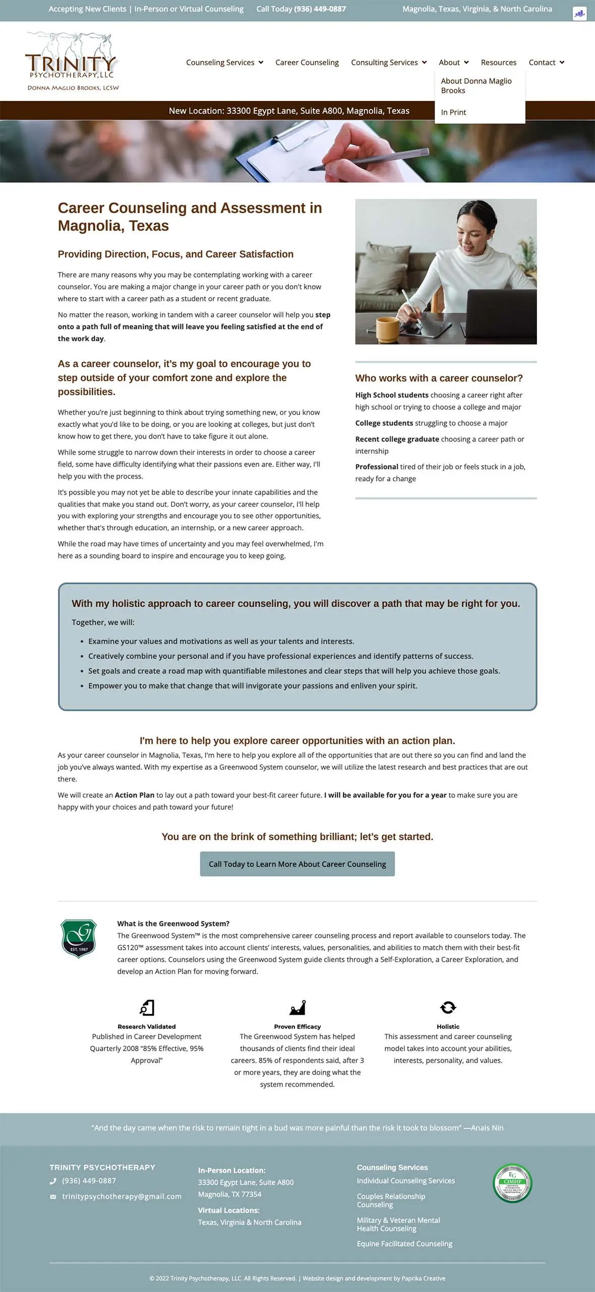 therapist-website-trinitypsychotherapy.com-2023.01.06-16_18_57 Career counselor website design