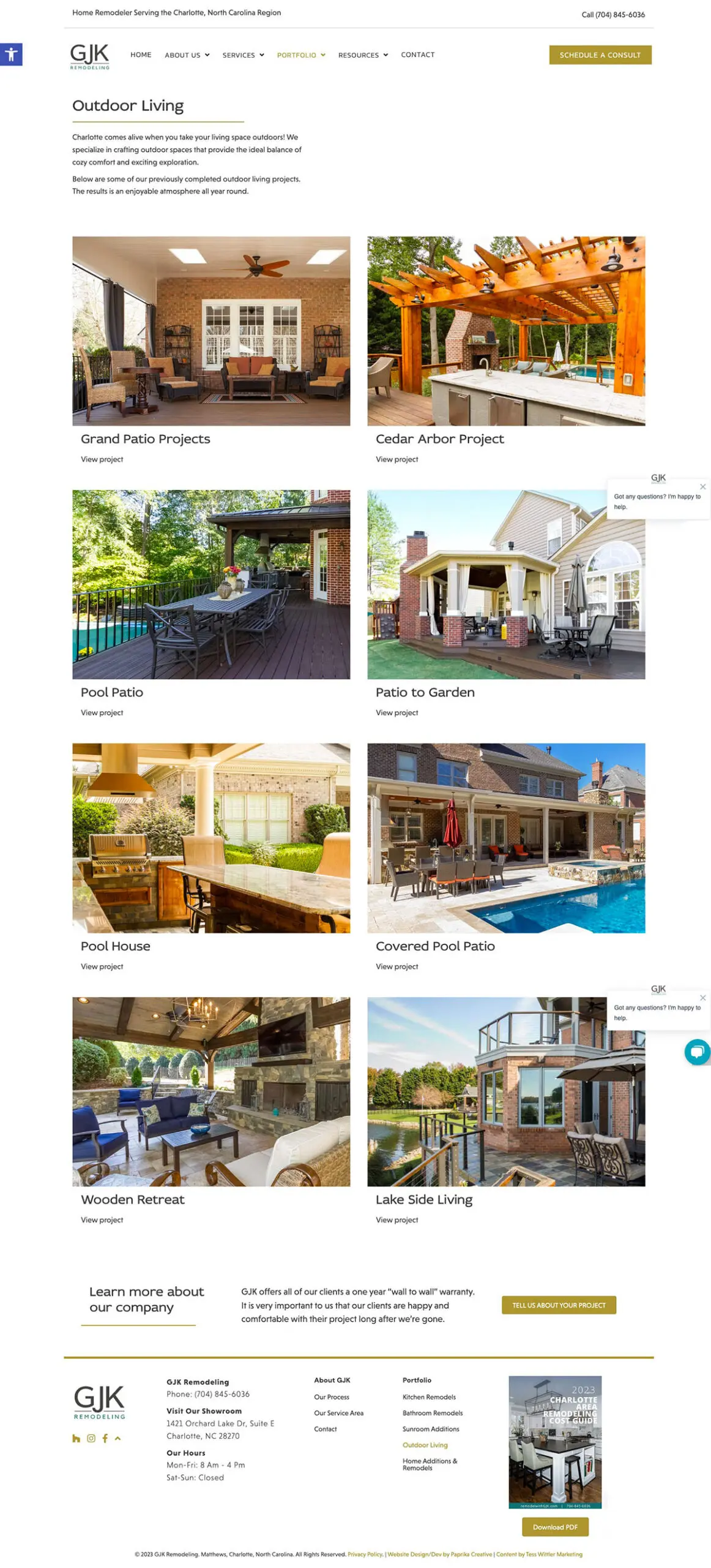 outdoor-living Home Remodeling Service Website Design