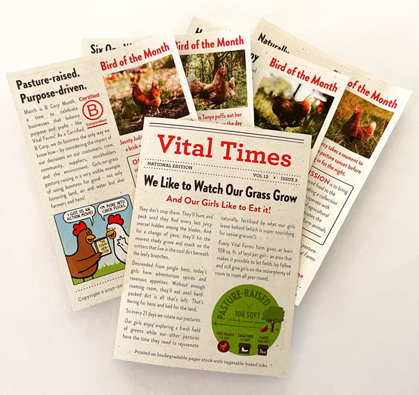 Vital Farms Egg Carton Newsletter