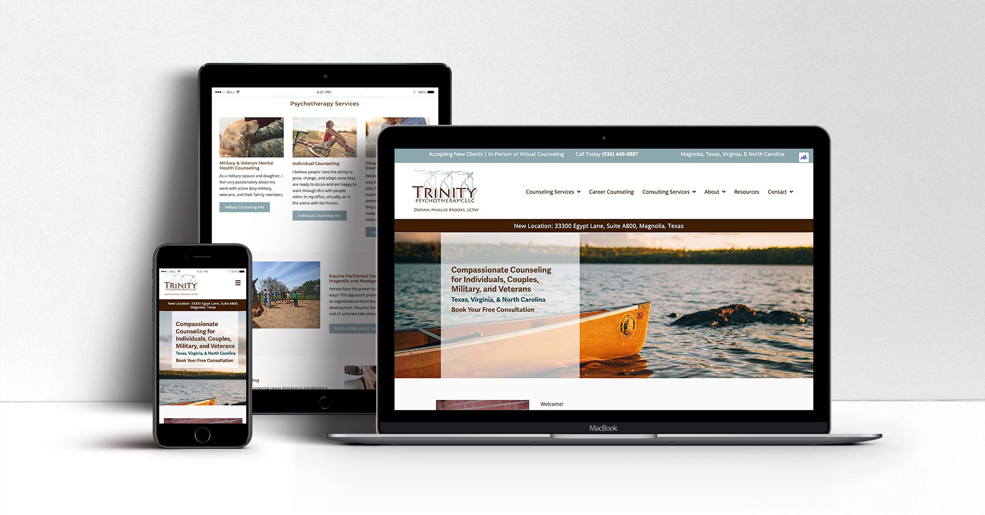 Therapist website design and SEO responsive images